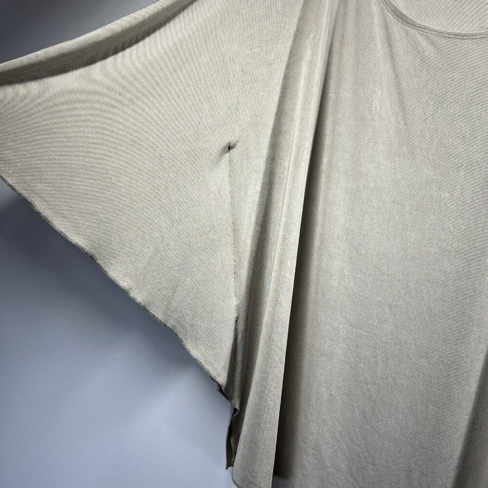 Chicos Women's Travelers Top Size Large Beige Minimalist Loganlook Oversized Tie - Picture 3 of 9